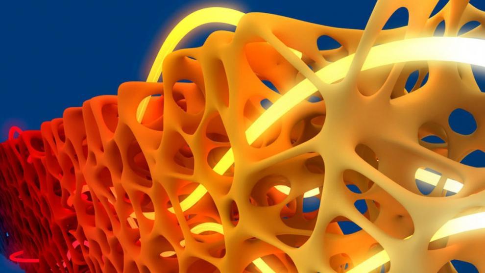 fluid strategically guided through a ceramic structure’s pores